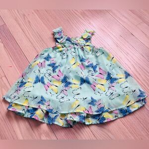 Blueberi Boulevard Butterfly Print Dress Size 18M